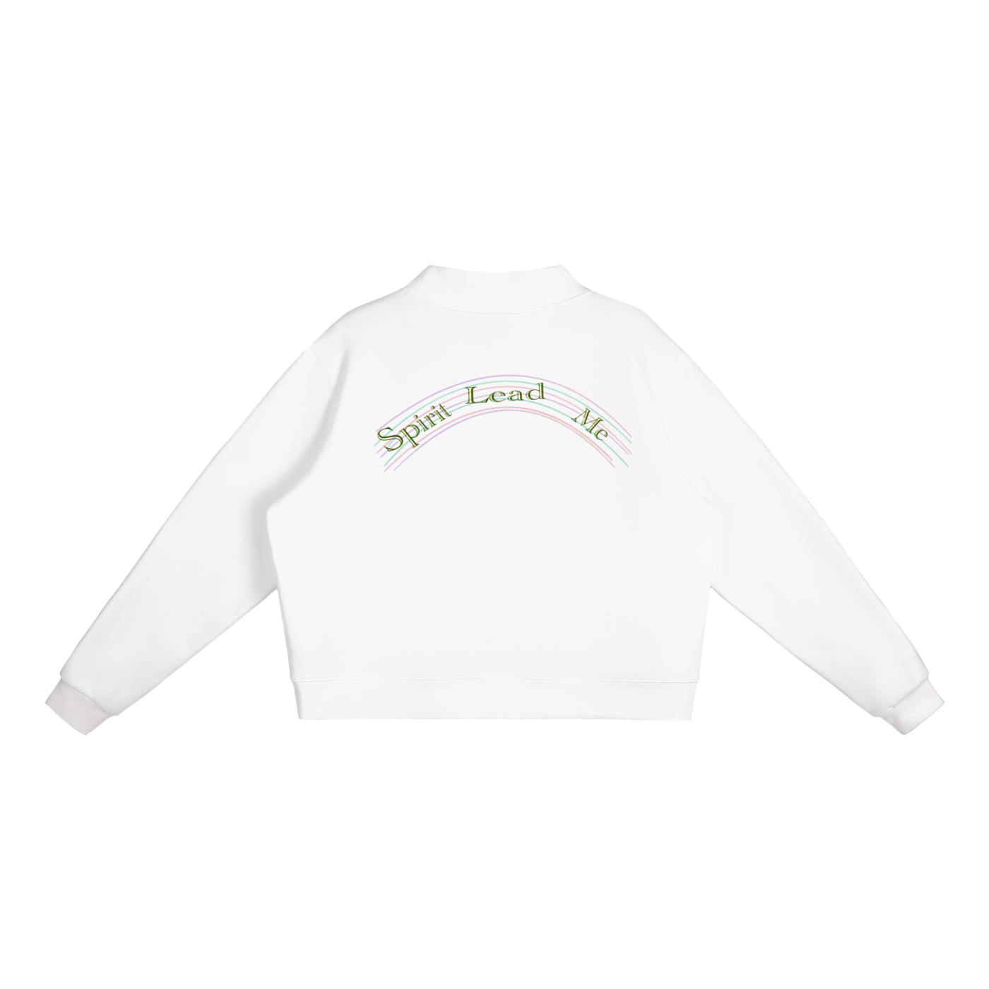 Essential Fleece Mock-Neck Crew Sweatshirt
