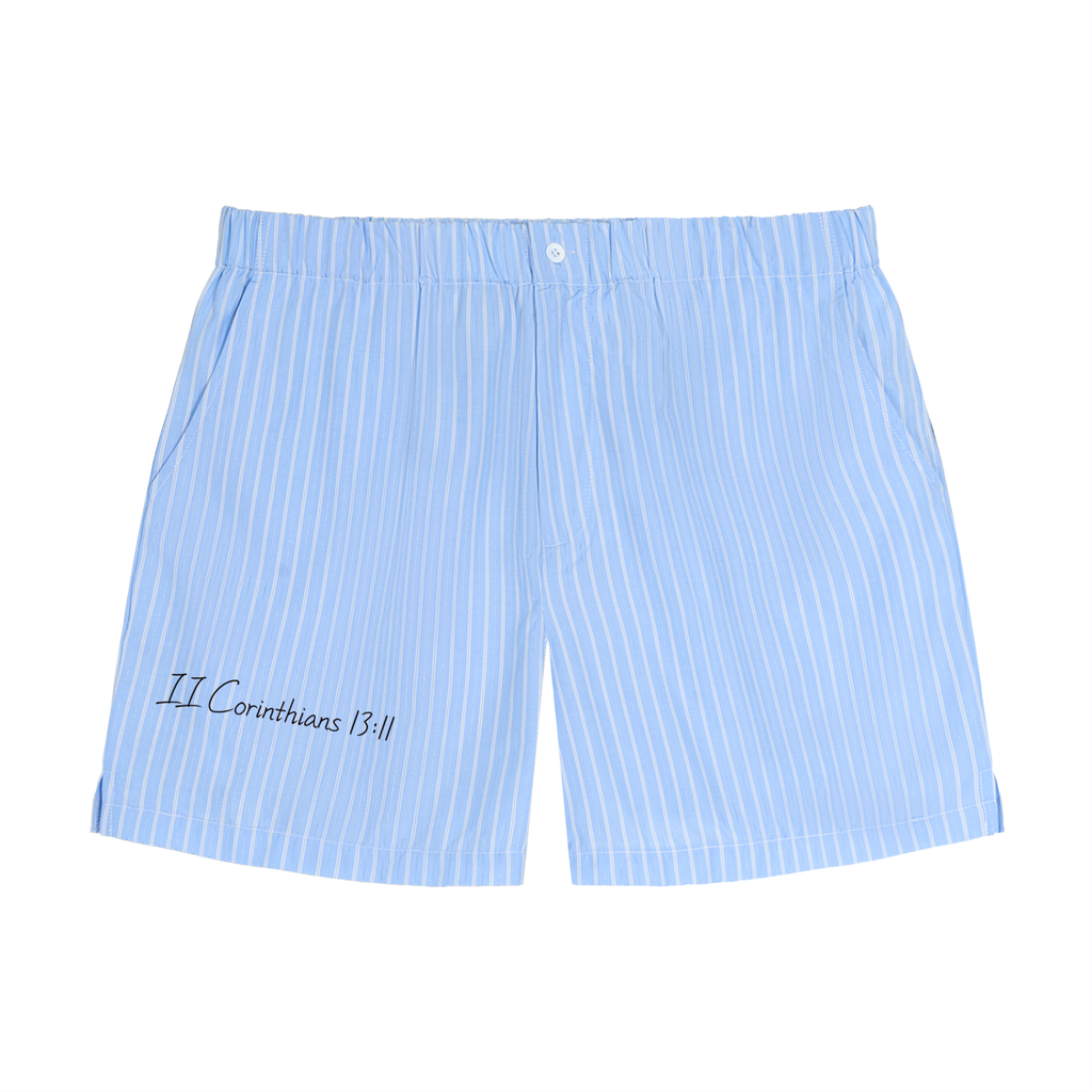 Striped Elastic Waist Shorts