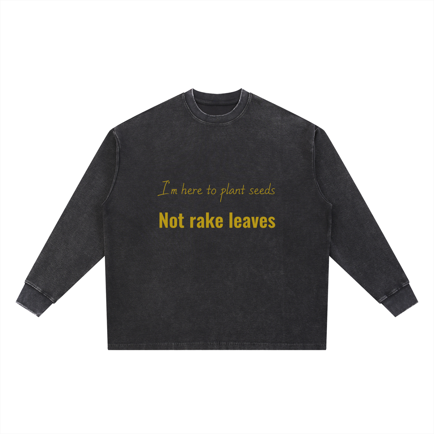 Mineral Wash Waffle Oversized T-Shirt
