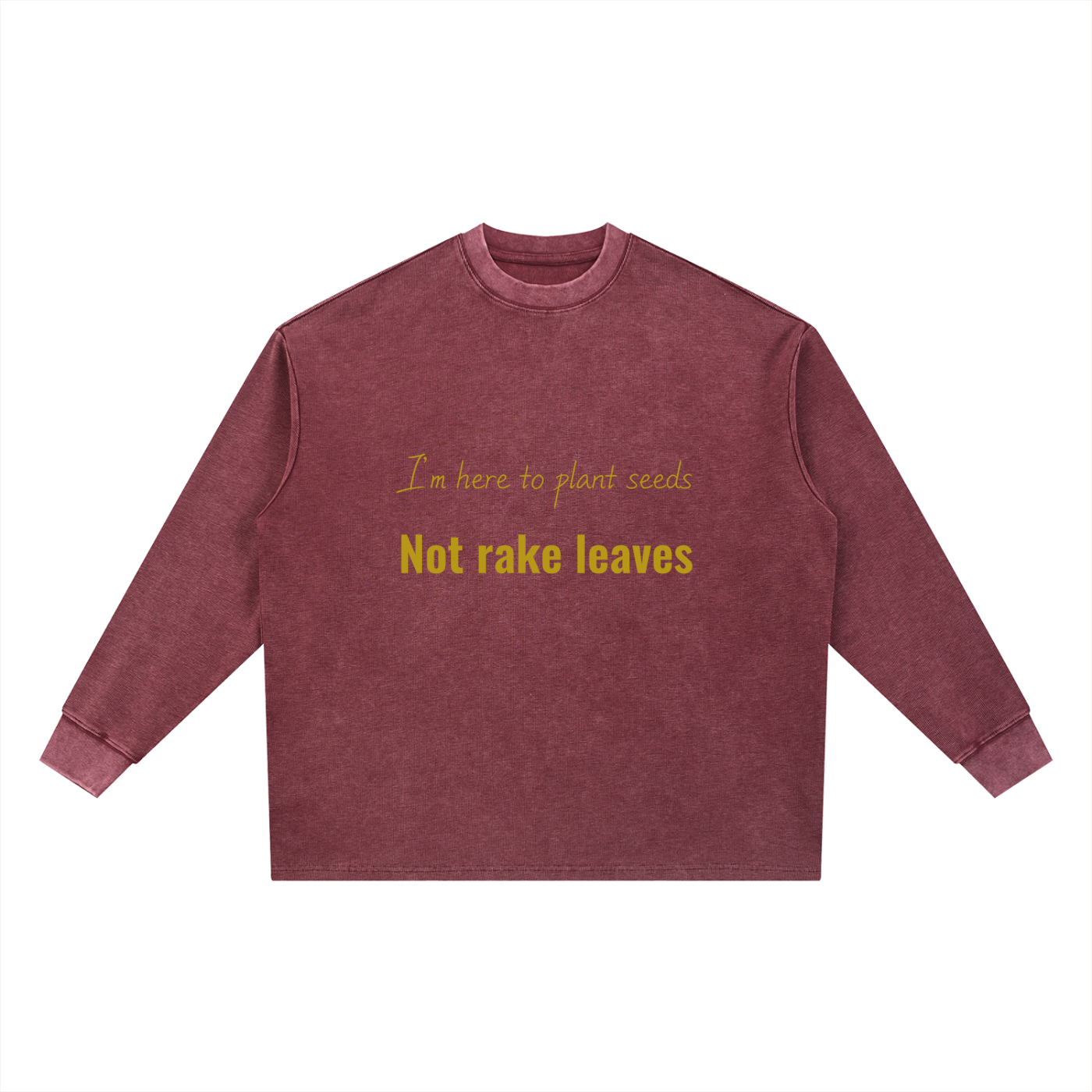 Mineral Wash Waffle Oversized T-Shirt