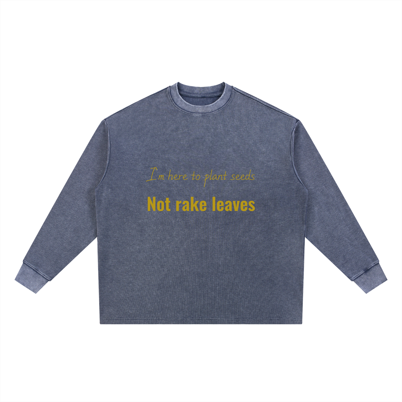 Mineral Wash Waffle Oversized T-Shirt