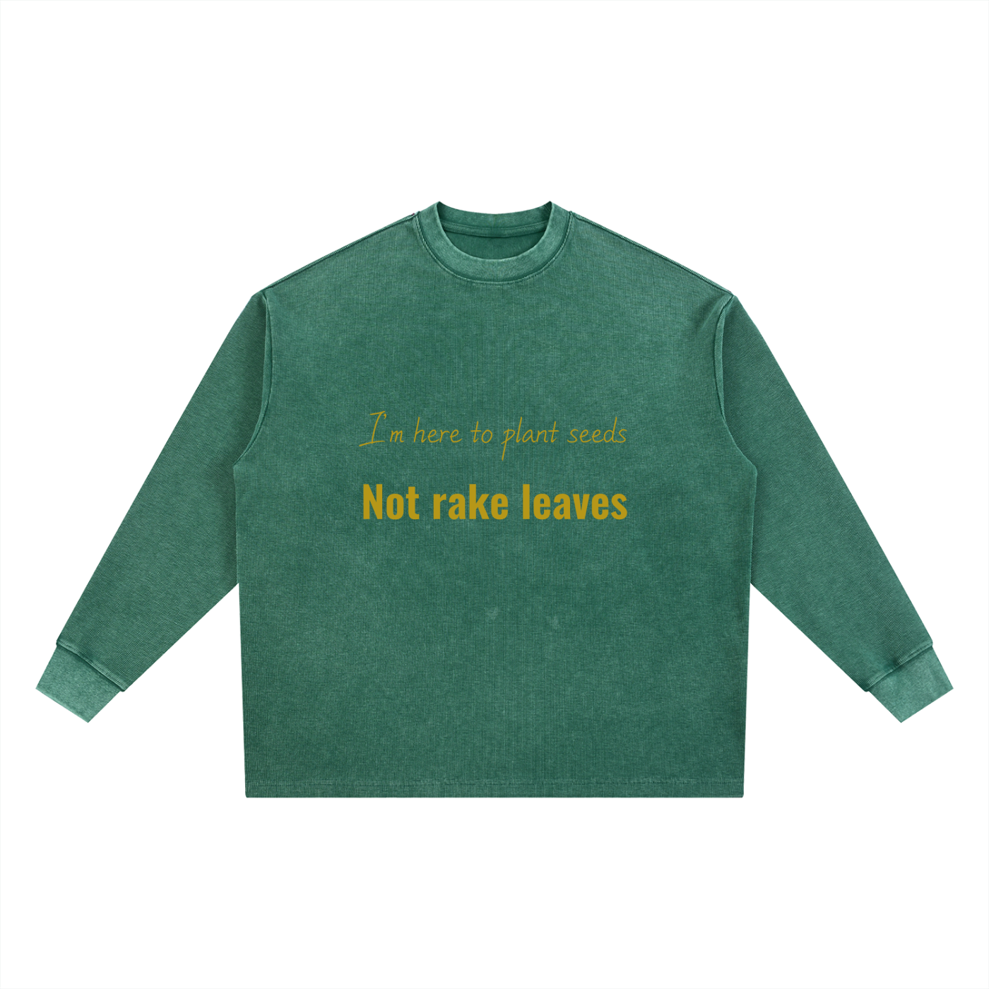 Mineral Wash Waffle Oversized T-Shirt