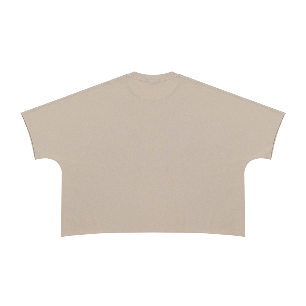 Unisex Heavyweight Boxy Raw Edge T-Shirt