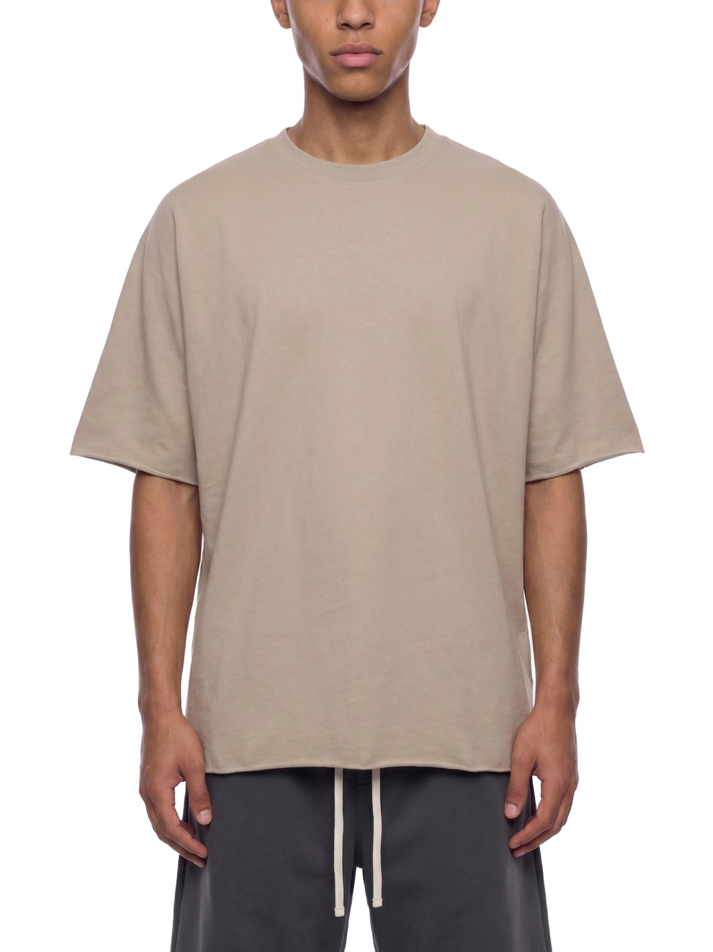 Unisex Heavyweight Boxy Raw Edge T-Shirt